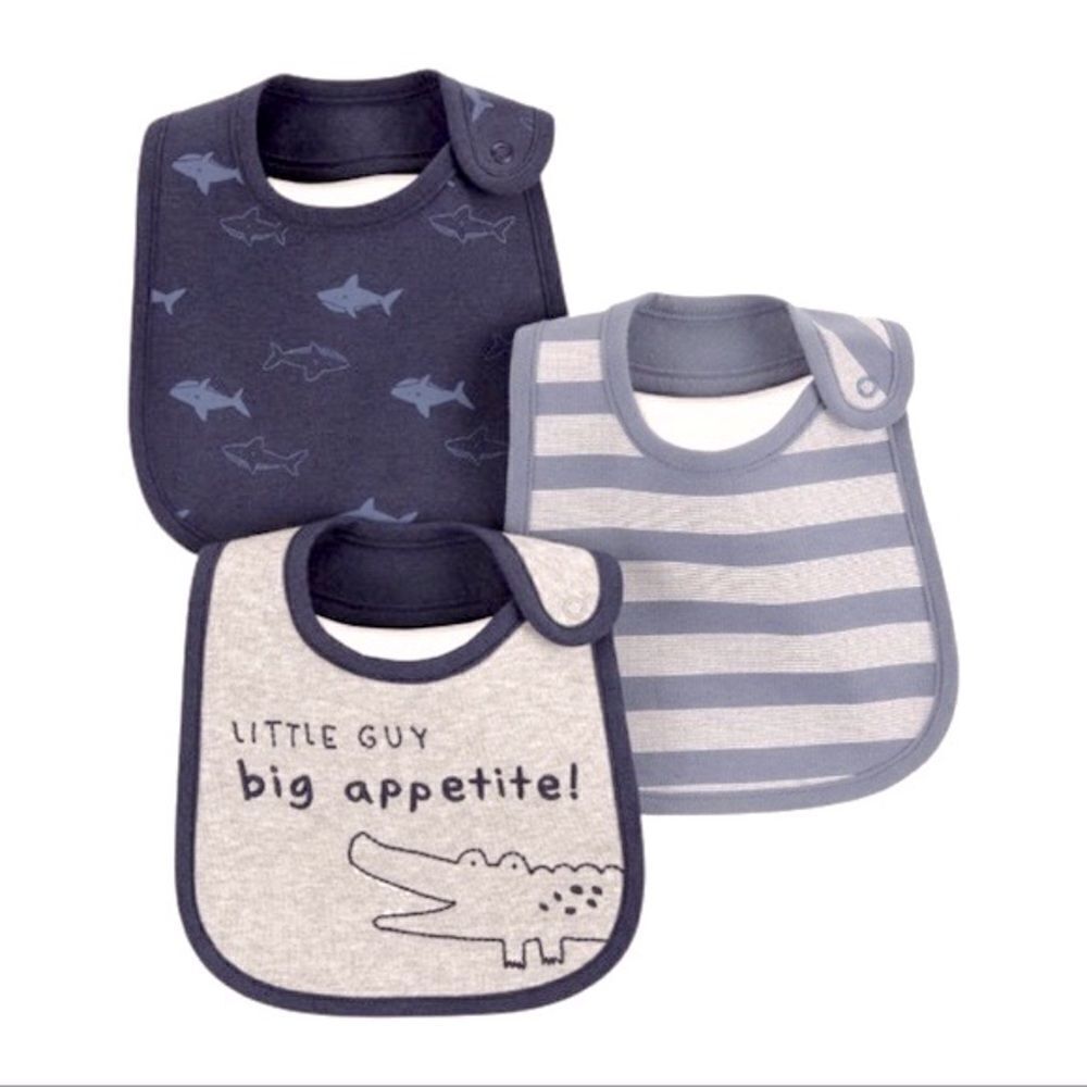 Baby Boys' 3pk Alligator Bib - Just One You® made by Carter’s • NWT